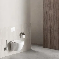 Cuvette WC Suspendu Blanc Toilette Suspendu FlashClean WC sans rebord avec couvercle de siège SoftClose, CXB1701SC Blanc AM.PM