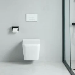 Cuvette WC suspendu CALETO - sans bride et avec frein de chute