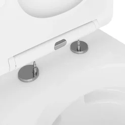 Cuvette WC suspendu en céramique, l.36 x H.35,5 x P.50 cm, blanc, GoodHome Levanna