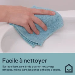 Cuvette WC suspendue compacte sans bord avec abattant et frein de chute, sortie horizontale, blanc, GoodHome Tasi