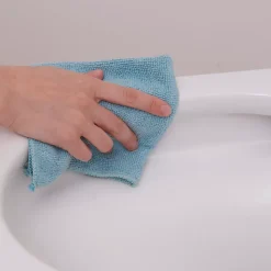 Cuvette WC suspendue sans bride avec abattant déclipsable et frein de chute, sortie horizontale, blanc, effet Vortex, GoodHome Cavally