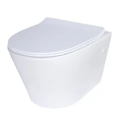 Cuvette WC suspendue sans bride, effet Vortex, GoodHome Fuerte