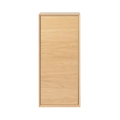 Demi colonne de salle de bains faible profondeur GoodHome Avela placage chêne L.40 x H.90 cm x P.15