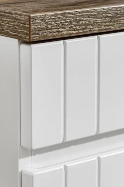 Double meuble sous vasque à suspendre ICONIC blanc 120 cm