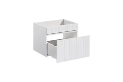 Double meuble sous vasque à suspendre ICONIC blanc 120 cm