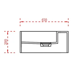 Double vasque murale 150x45x20cm en fonte minérale - blanc mat - TWG235