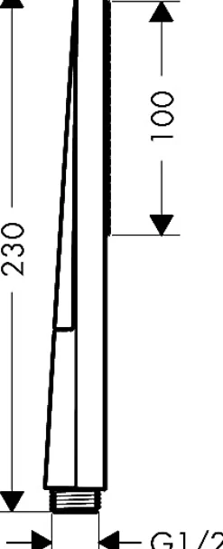 Douchette 1 jet chromée Hansgrohe Stick Pulsify Eco