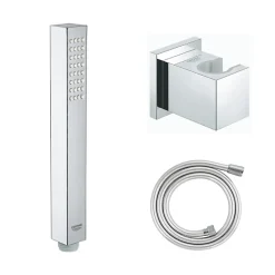 Douchette 1 jet GROHE Vitalio Joy Cube Stick chromé avec flexible 150 et support carré