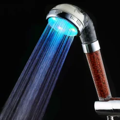 Douchette 1 jet LED, chrome, Change your life SpaShower