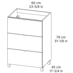 Douchette 3 jets chome, Grohe Vitalio Comfort