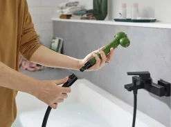 Douchette à main 2 jets verte, Hansgrohe Jocolino Crocodile