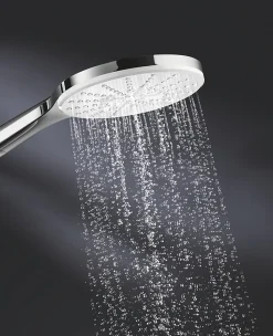 Douchette et flexible chrome rond Grohe Vitalio Smartactive 150 3 jets