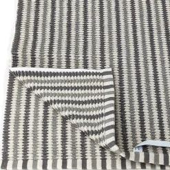 Drap de bain à rayures pur coton 100x150 cm collection BREEZE gris