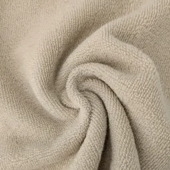 Drap de bain absorbant coton 100x150cm FEUILLE beige