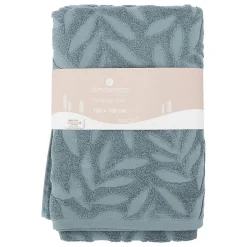 Drap de bain Cisel - coton - bleu - 100x150 cm - Atmosphera