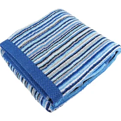 Drap de bain coton 500g/m2 collection PURE STRIPES II Bleu