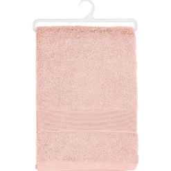 Drap de bain Essentiel - coton 450 gr/m² - rose 100x150 cm - Atmosphera