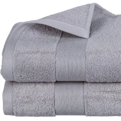 Drap de bain Essentiel - coton 450 gr/m² - gris taupe 100x150 cm - Atmosphera