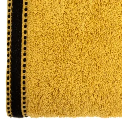 Drap de bain Joia - coton 550 gr/m² - jaune moutarde 100x150 cm - Atmosphera