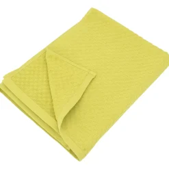 Drap de bain éponge coton 100x170 cm coton DAMA vert chartreuse