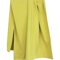 Drap de bain éponge coton 100x170 cm coton DAMA vert chartreuse