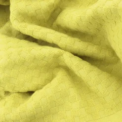 Drap de bain éponge coton 100x170 cm coton DAMA vert chartreuse