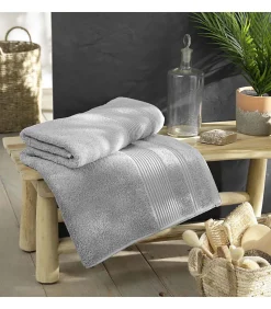 Drap de Bain 90x150 cm - Collection Tendresse - Éponge 500 g,m² - 90x150cm - Gris