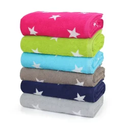 Drap de bain 85x200 cm coton 480g/m2 STARS Rose
