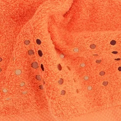 Drap de bain 100x150 cm coton 550g/m2 PURE POINTS Orange Butane