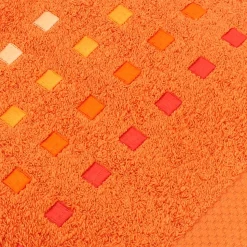 Drap de bain 100x150 cm coton 550g/m2 PURE PRIMAVERA Orange Butane