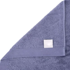Drap de bain 100x150 cm coton peigné ALBA acier