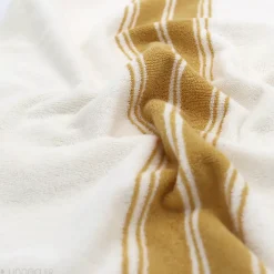 Drap de bain 100x150 cm coton RIBBON II jaune