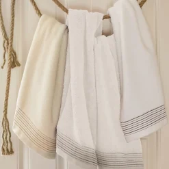 Drap de bain 100x150 cm JULIET Blanc 520g/m2