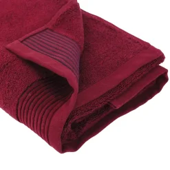 Drap de bain 100x150 cm JULIET Rouge bordeaux 520g/m2