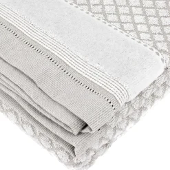 Drap de bain 100x150 cm LINEN blanc
