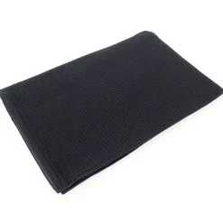 Drap de bain 90x160 cm nid d'abeille PURE WAFFLE 300 g/m² noir