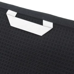 Drap de bain 90x160 cm nid d'abeille PURE WAFFLE 300 g/m² noir