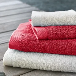 Drap de bain 100x150 cm PURE Rouge 550g/m2