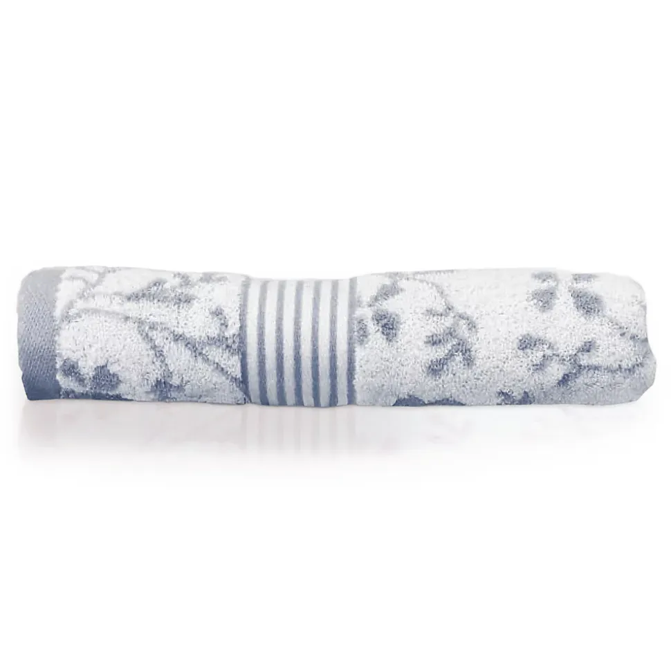 Drap de bain 100x150 cm VINTAGE FLORAL Gris 550g/m2