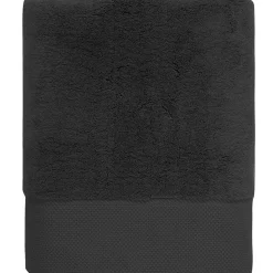 Drap de bain Zéro Twist 560 g/m² Noir 70x140 cm SENSOFT