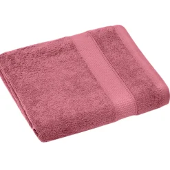 Drap de douche coton 550g/m2 70x130 cm NAÏA rose Bois de rose