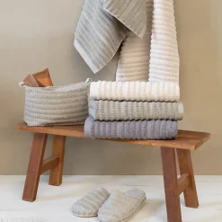 Drap de douche en fils retors 70x140 cm pur coton collection SWELL vert