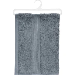 Drap de douche Essentiel - coton 450 gr/m² - gris anthracite 70x130 cm - Atmosphera