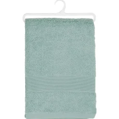 Drap de douche Essentiel - coton 450 gr/m² - bleu givre 70x130 cm - Atmosphera