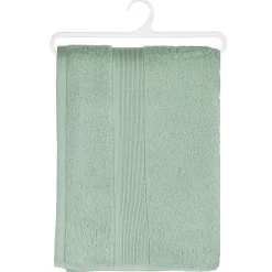 Drap de douche Essentiel - coton 450 gr/m² - vert céladon 70x130 cm - Atmosphera