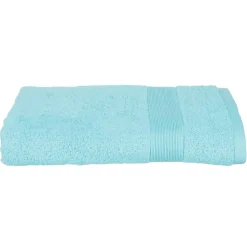 Drap de douche Essentiel - coton 450 gr/m² - bleu aqua 70x130 cm - Atmosphera