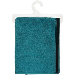 Drap de douche Joia - coton 550 gr/m² - bleu canard 70x130 cm - Atmosphera