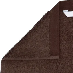 Drap de douche 70x140 cm coton peigné ALBA chocolat