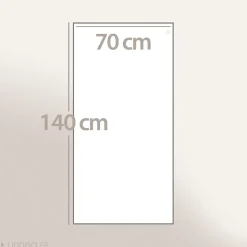 Drap de douche 70x140 cm coton peigné ALBA argent