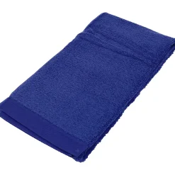 Drap de douche 70x140 cm coton peigné ALBA bleu moyen